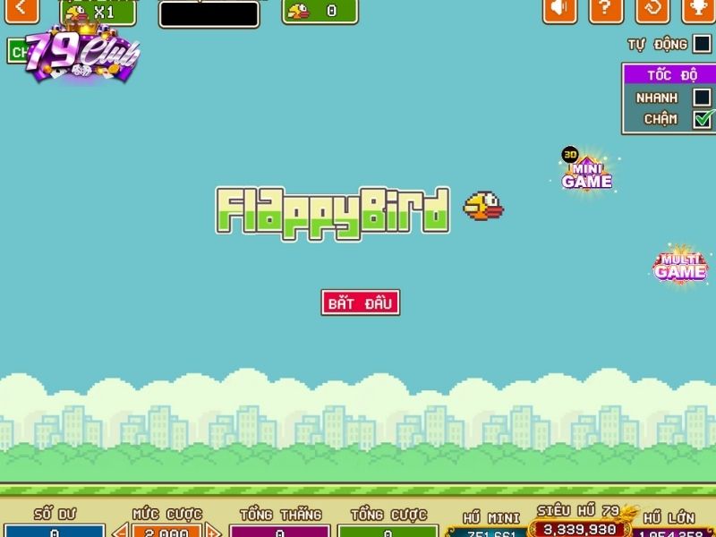 giao dien quay hu trong tro choi flappy bird