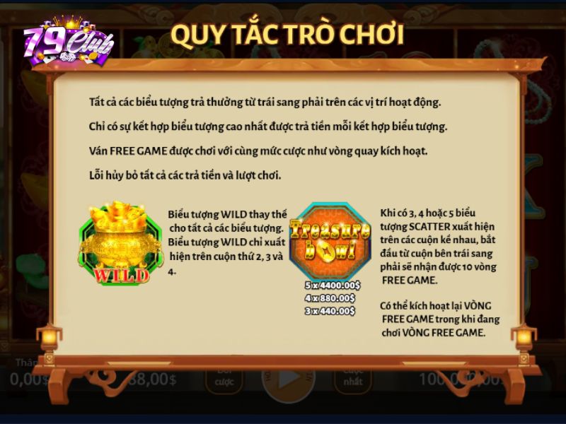 Huong dan cac buoc tham gia No hu TREASURE BOWL